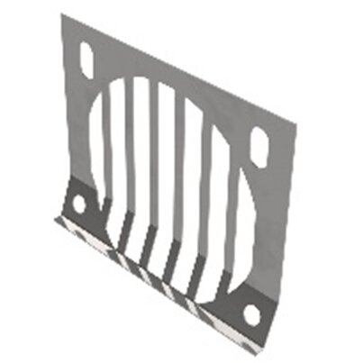 Parapet outlet grate Parapet outlet grate