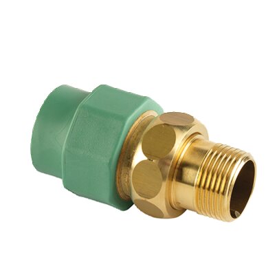 PP-R pipe union brass male