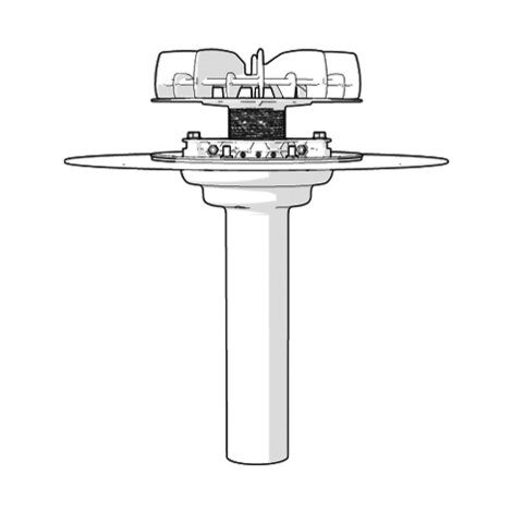 Roof outlet Akasison adjustable emergency XL75