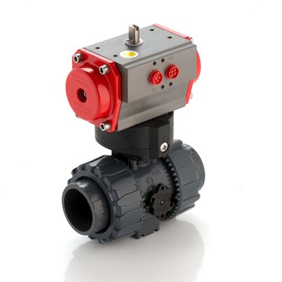VKDOV/CP DA - pneumatically actuated DUAL BLOCK® 2-way ball valve