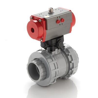 VXEFC/CP DA - pneumatically actuated Easyfit 2-way ball valve