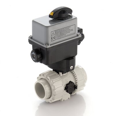 VKROAM/CE 24 V AC/DC 4-20 mA - electrically actuated DUAL BLOCK® regulating ball valve