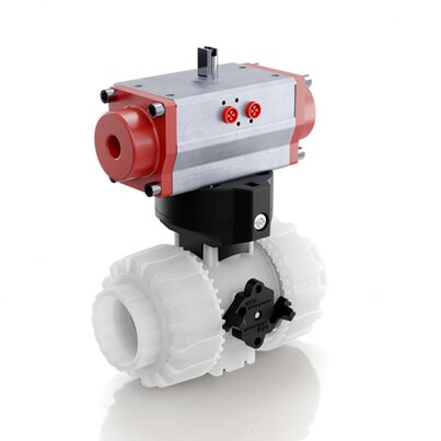 pneumatically actuated DUAL BLOCK® 2-way ball valve