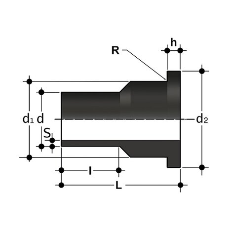 QBXE SDR 17 - Stub flange QBXE SDR 17 - Stub flange