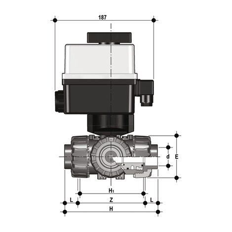 TKDAV/CE 24 V AC/DC - Electrically actuated ball valve DN 10:50