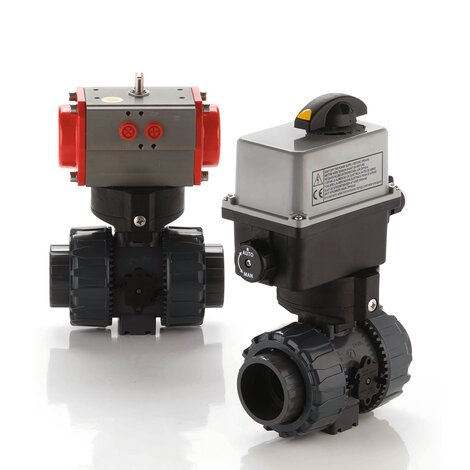 VKDIM/CP NC - PNEUMATICALLY ACTUATED DUAL BLOCK® 2-WAY BALL VALVE