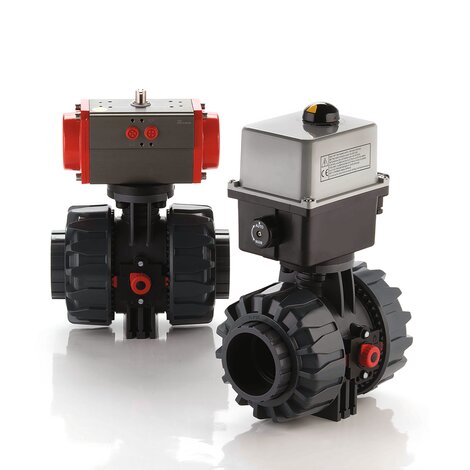 VKDBM/CE 90-240 V AC - ELECTRICALLY ACTUATED DUAL BLOCK® 2-WAY BALL VALVE