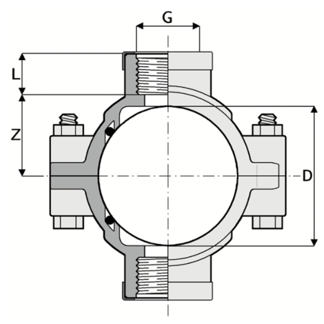 508 - Clamp saddle 508 - Clamp saddle