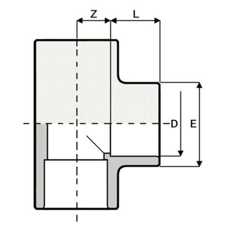 TI4 - Tee 90° equal