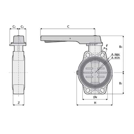 1V800 - Butterfly valve 1V800 - Butterfly valve