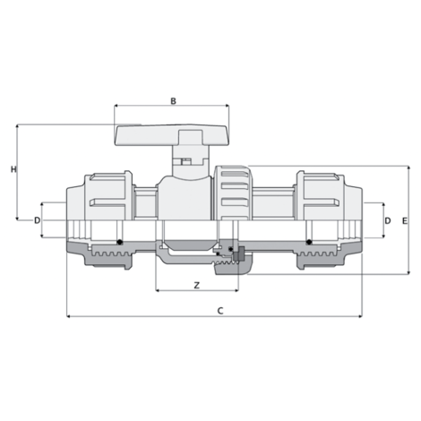 1V335 - Single union ball valve 1V335 - Single union ball valve