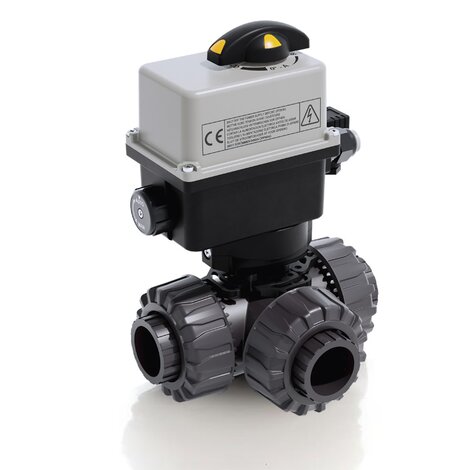 TKDIV/CE 24 V AC/DC - DUAL BLOCKΒ 3-WAY Βάνα Σφαιρική με Ηλεκτρικό Ενεργοποιητή
