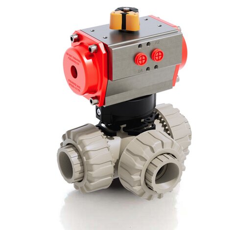 LKDFM/CP SA - Pneumatically actuated ball valve DN 10:50