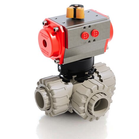 LKDIM/CP DA - Pneumatically actuated ball valve DN 10:50