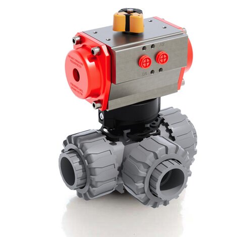 LKDIC/CP DA - Pneumatically actuated ball valve DN 10:50