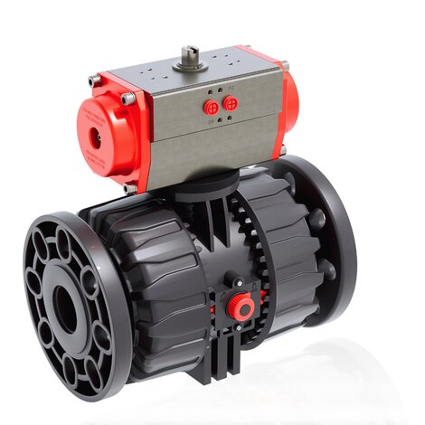 VKDOV/CP NC - pneumatically actuated DUAL BLOCK® 2-way ball valve