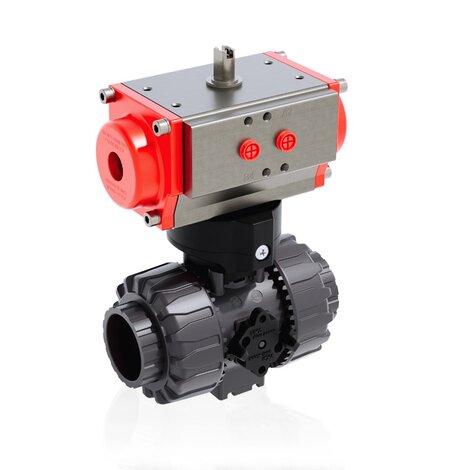 VKDLV/CP DA - pneumatically actuated DUAL BLOCK® 2-way ball valve