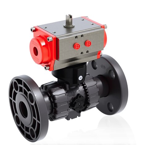 VKDOAV/CP NO - pneumatically actuated DUAL BLOCK® 2-way ball valve