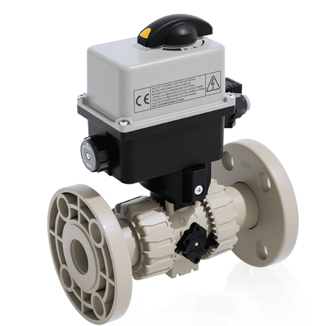 VKDOAM/CE 24 V AC/DC - electrically actuated DUAL BLOCK® 2-way ball valve