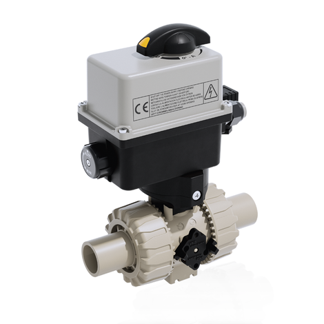 VKDBM/CE 90-240 V AC - electrically actuated DUAL BLOCK® 2-way ball valve