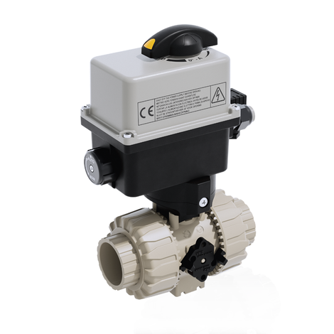 VKDIM/CE 24 V AC/DC - electrically actuated DUAL BLOCK® 2-way ball valve
