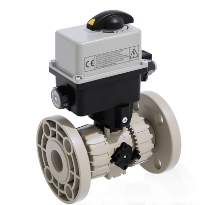 VKROM/CE 90-240 V AC 4-20 mA - Electrically actuated DUAL BLOCK® regulating ball valve DN 10:50