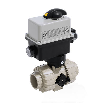 VKRIM/CE 24 V AC/DC 4-20 mA - Electrically actuated DUAL BLOCK® regulating ball valve DN 10:50