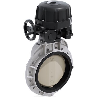 FKOM/CE 24V AC/DC - Electrically actuated butterfly valve DN 350:400