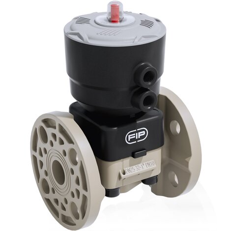 DKOAM/CP NC - pneumatically actuated 2-way diaphragm valve PN 10 DN 15:65