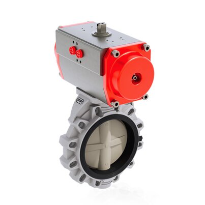 FKOM/CP DA - Pneumatically actuated butterfly valve DN 250:300