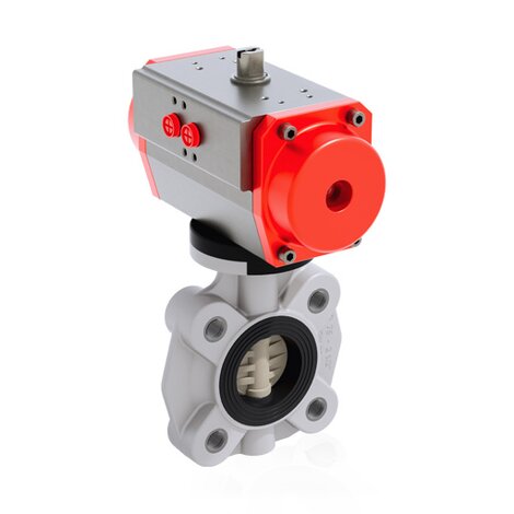 FKOM/CP DA LUG ISO-DIN DN 65 - pneumatically actuated butterfly valve