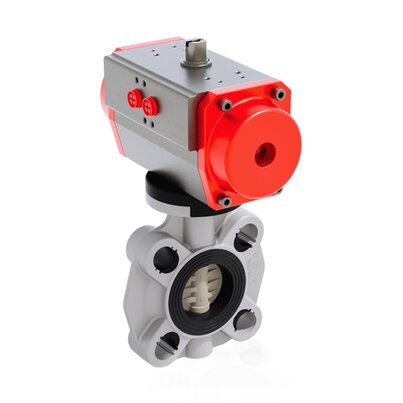 FKOM/CP NC DN 40-65 - pneumatically actuated butterfly valve 