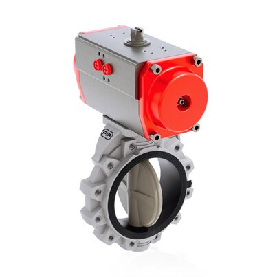 FKOM/CP NO LUG ANSI DN 250-300 -pneumatically actuated butterfly valve 