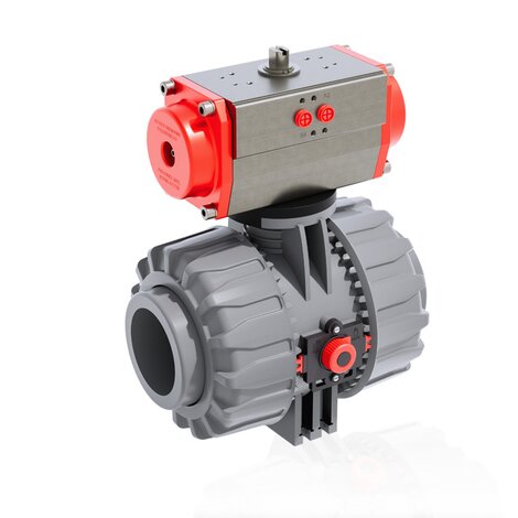 VKDAC/CP NO - pneumatically actuated DUAL BLOCK® 2-way ball valve