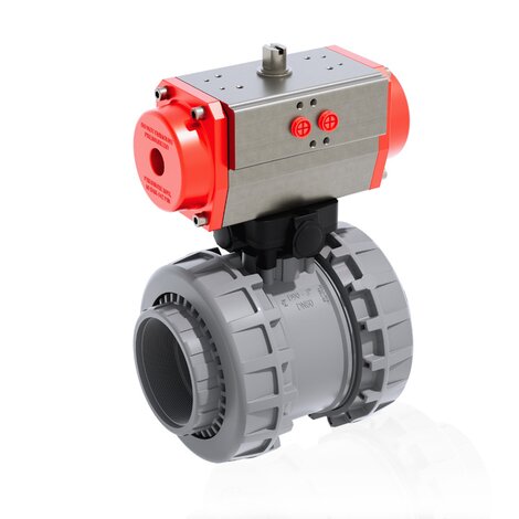 VXEFC/CP NC - pneumatically actuated Easyfit 2-way ball valve