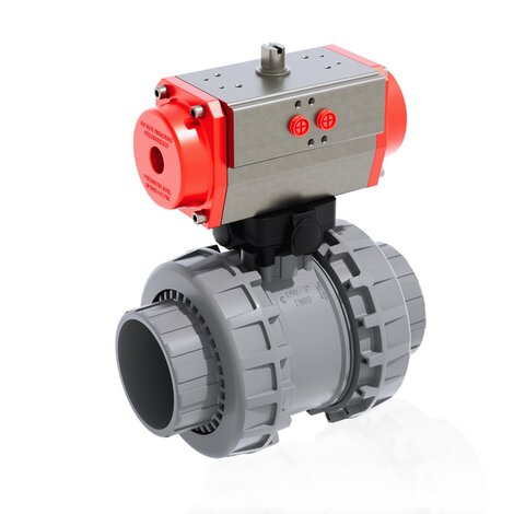 VXEIC/CP NO - pneumatically actuated Easyfit 2-way ball valve