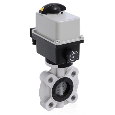 FKOC/CE 24V AC/DC LUG ISO-DIN - Electrically actuated butterfly valve DN 65:100