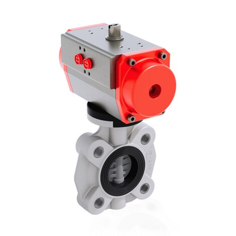 FKOC/CP NC LUG ISO-DIN - Pneumatically actuated butterfly valve DN 65