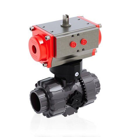 VKDIV/CP NO - DUAL BLOCKΒ 2-WAY Βάνα Σφαιρική με Πνευματικό Ενεργοποιητή