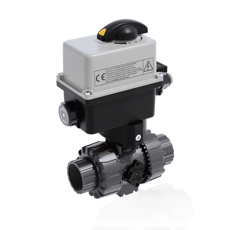VKDNV/CE 90-240 V AC - electrically actuated DUAL BLOCK® 2-way ball valve