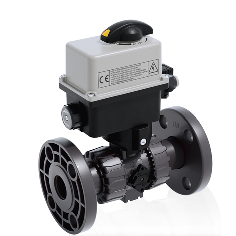 VKDOAV/CE 24 V AC/DC - electrically actuated DUAL BLOCK® 2-way ball valve