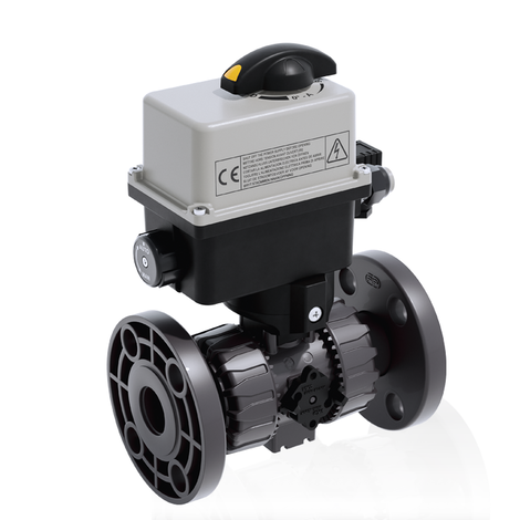 VKDOV/CE 24 V AC/DC - electrically actuated DUAL BLOCK® 2-way ball valve