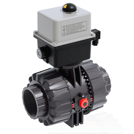 VKDGV/CE 24 V AC/DC - electrically actuated DUAL BLOCK® 2-way ball valve