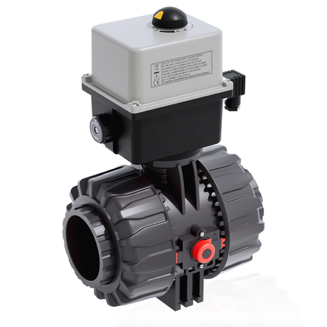 VKDLV/CE 90-240 V AC - electrically actuated DUAL BLOCK® 2-way ball valve
