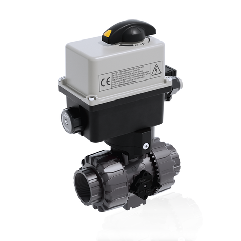 VKDGV/CE 24 V AC/DC - electrically actuated DUAL BLOCK® 2-way ball valve