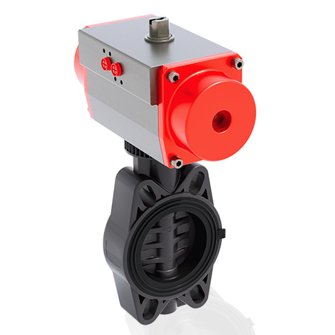 FEOV/CP NC DN 80-150 - Βάνα Πεταλούδα με Πνευματικό Ενεργοποιητή