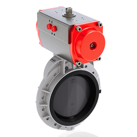 FKOV/CP DA - Pneumatically actuated butterfly valve DN 350:400