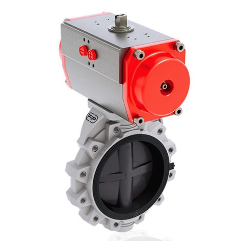 FKOV/CP NC LUG ANSI - Pneumatically actuated butterfly valve DN 250:300