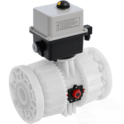 VKDOF - VKDOAF /CE 90-240 V AC - Electrically actuated DUAL BLOCK® 2-way ball valve DN 65:100