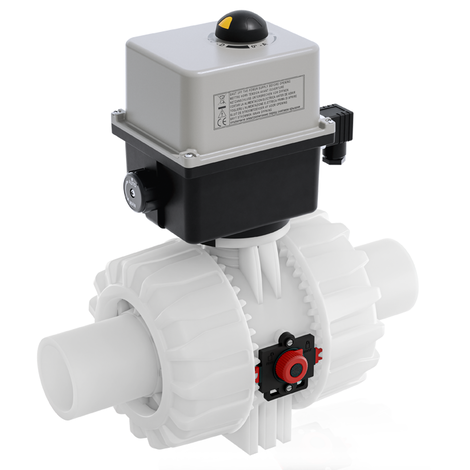 VKDBF/CE 90-240 V AC - electrically actuated DUAL BLOCK® 2-way ball valve